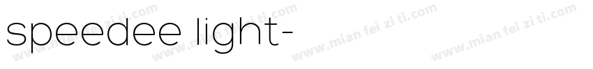 speedee light字体转换